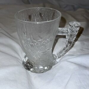 Vintage 1993 McDonalds Flintstones Mammoth Glass Mug Cup RocDonalds 3D Select #